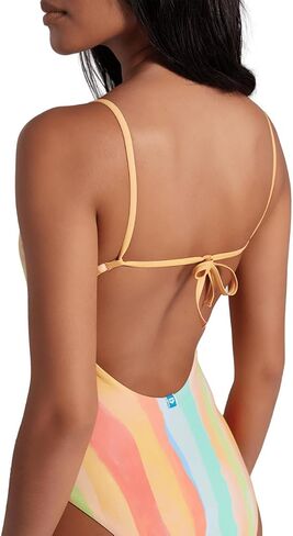 ARENA Women's Water Print One Piece Tie Back Swimsuit Removable Cups Soft Stretchy Beach Pool Ladies Comfy Bathing Suit in Saudi Arabia