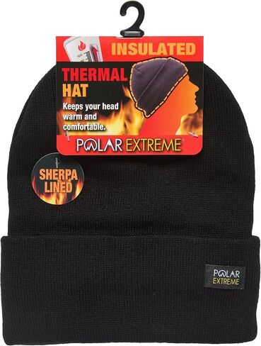 Men's Sherpa-Lined Knit Winter Hat – Warm, Durable, One Size Fits Most in Saudi Arabia