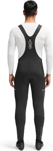 Santical Men's Winter Fleece Pro Cycling Bib Pants 4D مسببة دراجة بارد بارد بارد بارد in Kuwait