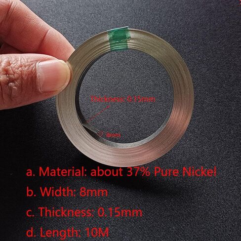 1Roll Nickel Strip Steel 0.15x8mm Nickel Tap 32ft for 18650 Battery Pack Spot Welding Electroplate Solution in Saudi Arabia