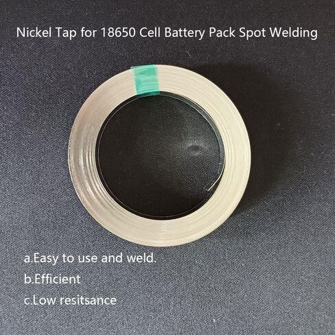 1Roll Nickel Strip Steel 0.15x8mm Nickel Tap 32ft for 18650 Battery Pack Spot Welding Electroplate Solution in Saudi Arabia
