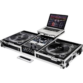 Low Profile Rane Twelve and Rane Seventy/Seventy-Two Coffin Flight Case with Glide Platform