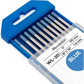 WL-20 BLUE 1/16" Tungsten Electrode TIG Welding 10-Pack (2% Lanthanated WL20/EWLa-2)