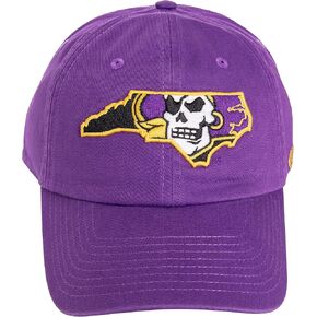 Desert Cactus ECU East Carolina University Baseball Hat Pirates Brimmed Embroirderd Hats Cap Adjustable Cloth Strap Adult (Style C1) Purple