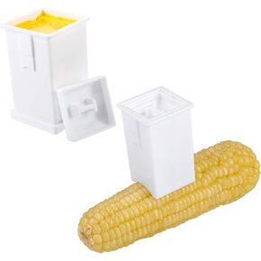 2 Pack Butter Spreader with Built-In Cover, Plastic，White