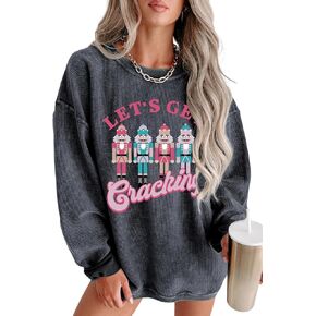 Deer Lady 2025 Mardi Gras Sweatshirt Women Seqin Long sleeve Casual Pullover Tops Oversized Crewneck Tee