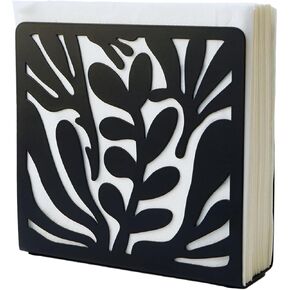 Metal Modern Art Leaves Silhouette Tabletop Napkin Holder For Table/Freestanding Tissue Dispenser
