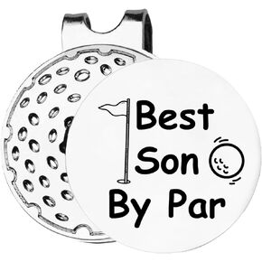 Son Gifts from Mom Dad, Son Golf Gifts, Best Son Golf Ball Marker Gifts, Son Golf Ball Marker Magnetic Hat Clip, Golfer Gifts for Son Birthday Christmas, Golf Accessories Gift