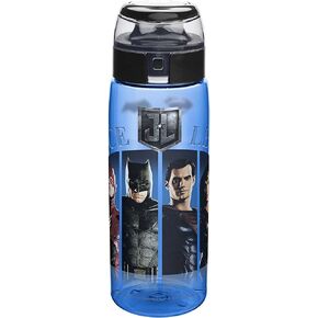 Zak Designs DC Comics Justice League Movie BPA Free Water Bottle with Loop 25 Ounce, Multicolor, Single