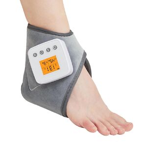 AOBOCO Cordless Foot Ankle Massager with Heat and Vibration - Ankle Heating Pad for Achilles Tendonitis Sprained Ankle Heel Spur,Portable Heated Ankle Wrap to Keep Ankle Warmers for Men Women Elders