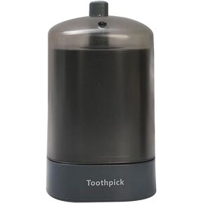 Toothpick Dispenser Automatic Toothpick Holder Modern Toothpick Storage, Black