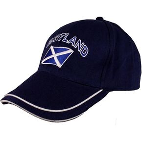 Scotland Curved Flag Baseball Cap Navy