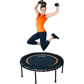 Leaps and ReBounds Trampoline for Adults and Kids - Rebounder with Online Workout Videos - for Outdoor Games, Fitness, and Recreational Activities - Safe, Quiet, Durable Cardio Exercise Equipment