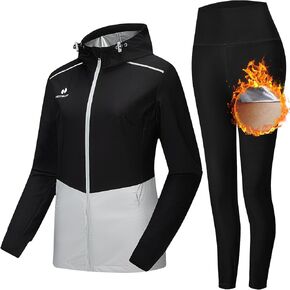 HOTSUIT Slim Sauna Suit for Women Weight Loss, Non Rip Sauna Jacket Sauna Leggings for Workout