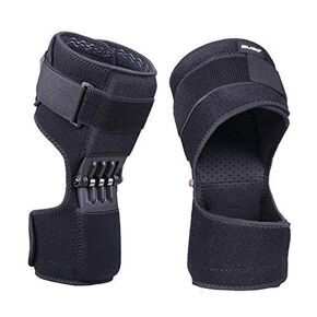 2 PCS Knee Protection Booster, Joint Support Spring Knee Stabilizer Pad, Power Lift Knee Brace for weak Legs Old Cold Leg Sports Training Squat