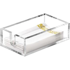 9'65''*5'71''*2'95'' Acrylic Large Hand Towel Holdr For Bathroom Napkin Holder Tray For Guest Towel Tray Holder For Paper Disposable Face Towel Holder