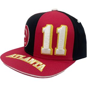 Outerstuff Trae Young Atlanta Hawks #11 Youth Size Pandemonium Name & Number Adjustable Snapback Hat Black/Red