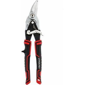 VANQUISH Aviation Tin Snips, Left Cut, Heavy Duty Metal Cutter Shears for Cutting Metal Sheet 3291