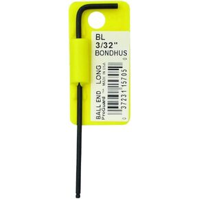 Bondhus 15705 3/32" Ball End L-Wrench, Multi, One Size