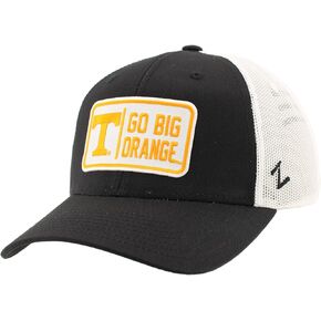 ZHATS Standard NCAA Officially Licensed Snapback Hat Big Rig Patch Black White Defer, One Size