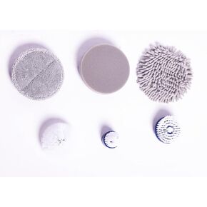 Diamond Shine Turbo Scrubber - 6 Pack Replacement Head Set - Spin Brush Cleaning Heads Upgrade