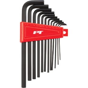 Performance Tool W1393 12pc SAE Long Hex Key Set, Black - Professional Grade Allen Wrenches with Extra Reach for Tough Jobs