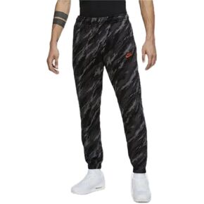 Nike Black Camo Club Fleece Tapered Cuffed Joggers Mens Sweatpants Fleece Lined (as1, Alpha, xx_l, Regular, Regular, Black, XXL, Regular)