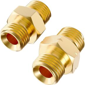 Hromee Welding Hose Coupler Adapter Set 9/16"-18 LH&RH for Oxygen Acetylene Twin Hose
