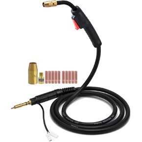 MIG Welding Gun Torch fits 245924 Hobart Handler 135/140/175/180/187 Mig Welders,100A 15ft Hobart Welder Replacement with MIG Welding Gun Kit .030" .035" Tip-Nozzle-Diffuser