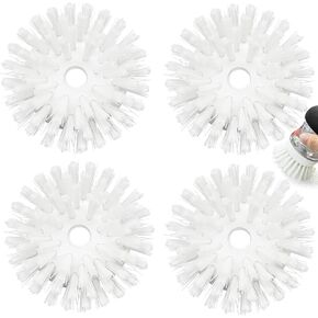 Palm Brush Refills for OXO Good Grips Soap Dispensing Dish Brush - 4 Pack Cleaning Replacement Brush Head for OXO Palm Brush(White)
