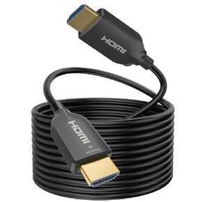 SOEYBAE 4K Fiber Optic HDMI Cable 50ft/15m,HDMI Cable 2.0 Supports 4K@60Hz, 18Gbps,4:4:4,ARC, 3D,for TV LCD Laptop PS3 PS4