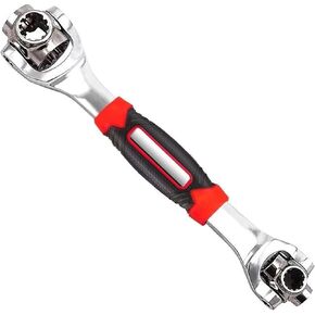 52 in 1 Universal Socket Wrench, Stainless Steel Multi-Function Wrench Tool with 360 Degree Rotating Head, Suitable Wrench Tools for Home Bicycle Motorcycle Car Repair