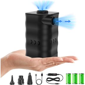 Woowind Electric Air Pump, Cordless Air Mattress Pump for Pool Floats, Swimming Rings, Air Bed, Air Sofa, Rechargeable Battery Powered