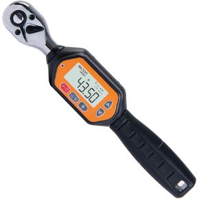 Beslands 3/8 inch Digital Torque Wrench, 1.3-44.25 ft-lbs Range Accurate of Clockwise ±2% / Counterclockwise ± 2.5% LED and Buzzer Calibrated (15.93-531.04 in-lbs) (1.8 to 60 Nm)