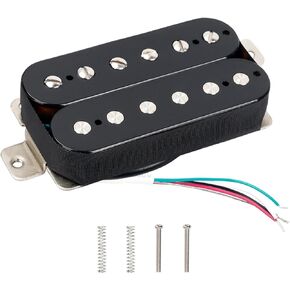 Banworks Alnico 5 Humbucker Pickup 7.8K High Output 50mm Neck Pickup Uncovered Double Coil Pickup Brass Bobbin for Electric Guitar JT/SYQ-04