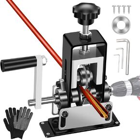 Manual Wire Stripping Machine, Gauge Wire 0.06"-1", Scrapping Copper Wire Peeler Machine, Drill Powered/Hand Crank Dual-drive Wire Stripper Tool for Scrap Copper Recycling & DIY etc.