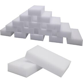 Magic Cleaning Sponge Eraser 2X Density Melamine Foam Kitchen Dish Clean Multipurpose Stain Remove Pads Surface Scrubber for Household Shoes Furniture Floor Bathroom in Bulk 100 Pack