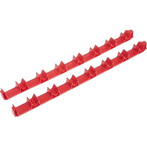 Ernst Manufacturing 6040 No-Slip Low-Profile Screwdriver Rail Set, 14 Tool, Red