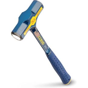 ESTWING BIG BLUE Engineer's Hammer - 48 oz Sledge with Forged Steel Construction & Shock Reduction Grip - E6-48E