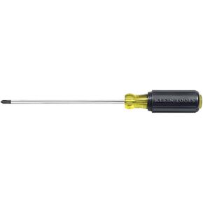 Klein Tools 603-10 Screwdriver Phillips #2, Made in USA, Non Magnetic Screwdriver with 10-Inch Round Shank, Cushion Grip