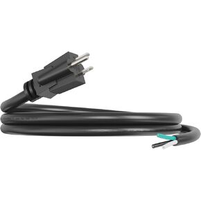 Replacement Power Cord 6FT, 12 Gauge, 3 Prong, Heavy Duty NEMA 5-15P, 15A 125V 1875W, ETL Listed