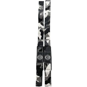 Fitness white camo weight lifting straps for deadlifts, pull-ups, rows, wrist support and grip while lifting, multiple color options