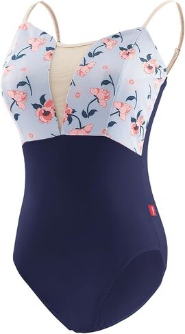 Teen Girls Women Floral Print Leotards for Ballet, Dance, Aerial Yoga, Swim in Saudi Arabia