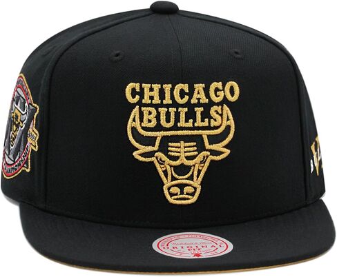 Mitchell & Ness Chicago Bulls NBA Core VI Snapback Hat -Black/Gold in Kuwait