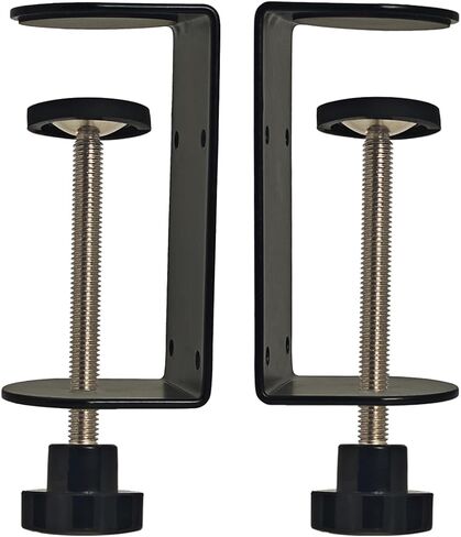 3 inch C-Clamp with Four Small Holes in the back, 2-Pack Adjustable Desk C Clamps for Range 0.39"~3.5", Versatile Clamp for Brake, Parts Assembly, Fastening, Welding, Woodwork, Metal Work in Saudi Arabia