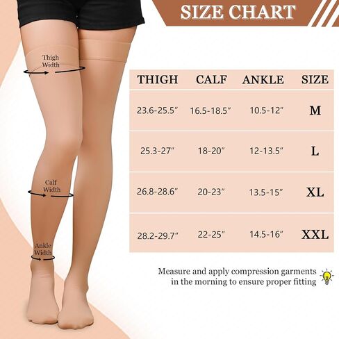 20-30mmHg Compression Stockings for Women & Men, WINGEDSOUL Thigh High Closed Toe Compression Socks for Women, Graduated Support Compression Stockings for Edema in Saudi Arabia