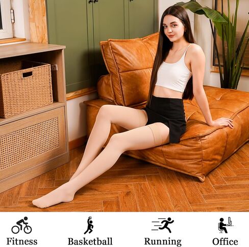 20-30mmHg Compression Stockings for Women & Men, WINGEDSOUL Thigh High Closed Toe Compression Socks for Women, Graduated Support Compression Stockings for Edema in Saudi Arabia