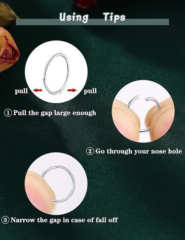 LOLIAS Hypoallergenic 14K Gold Filled Nose Rings Studs 20G 316L Surgical Steel Nose Ring Gold L Shaped Nose Studs Hoop Nose Rings Set for Women Men Simulated Diamond Nose Piercing Jewelry(14Pcs) in Kuwait