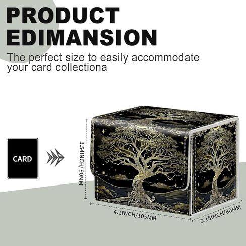 for MTG Deck Box,Store and Protect for Mtg Commander Decks and Cards with this Durable Card Storage Box,Designed Specifically for Mtg Players, Ancient Tree in Saudi Arabia