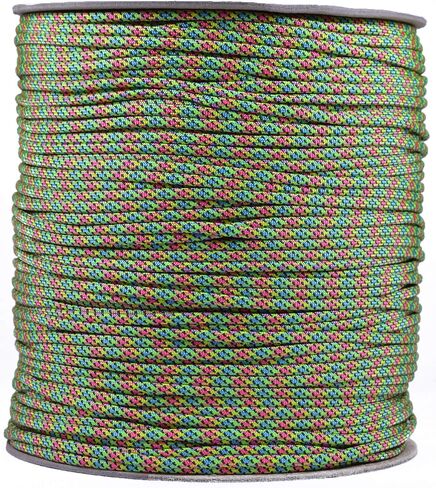 Bored Paracord - 1', 10', 25', 50', 100' Hanks & 250', 1000' Spools of Parachute 550 Cord Type III 7 Strand Paracord Well Over 300 Colors - Imperial Red - 100 Feet in Kuwait